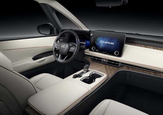 Interior of luxury minivan Lexus LM 2024